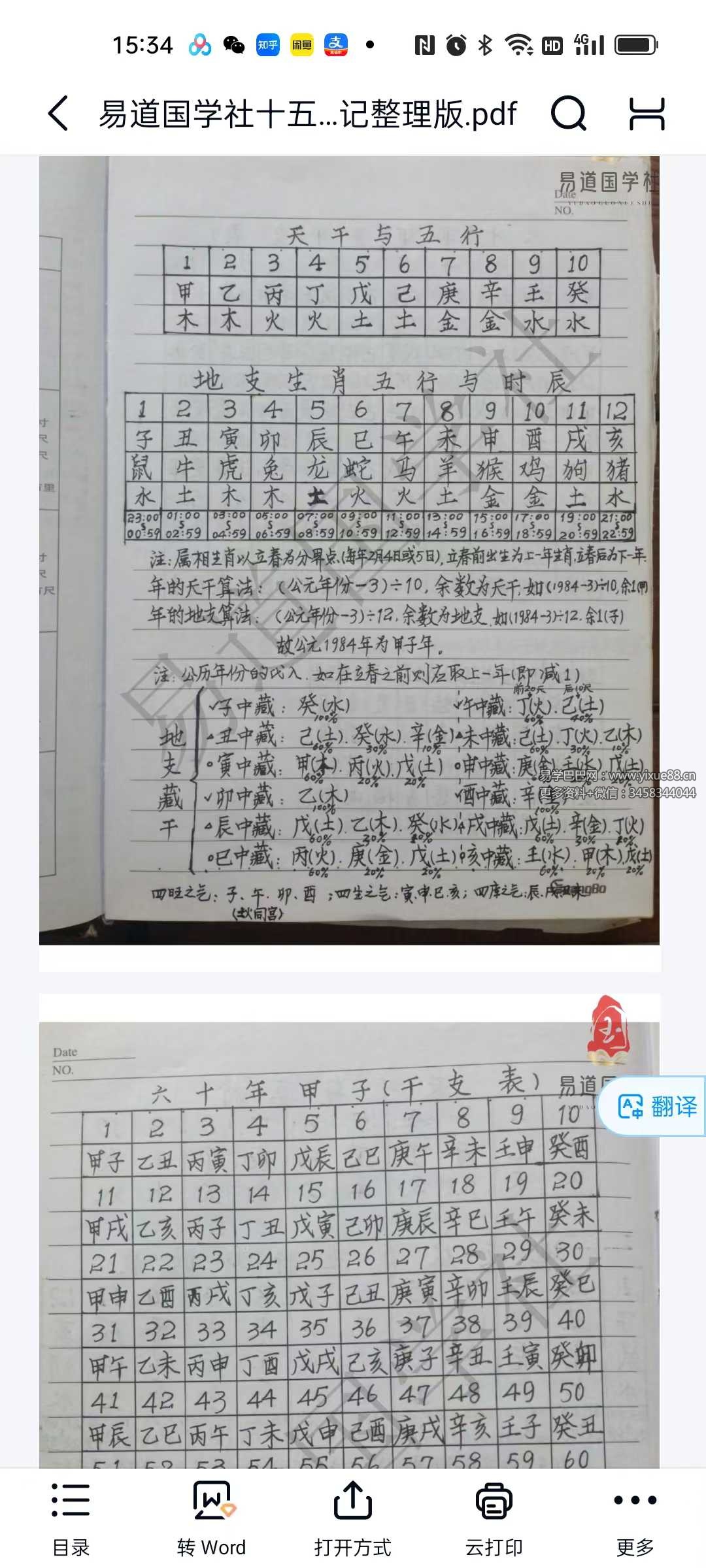 易道国学社十五套笔记整理版41页