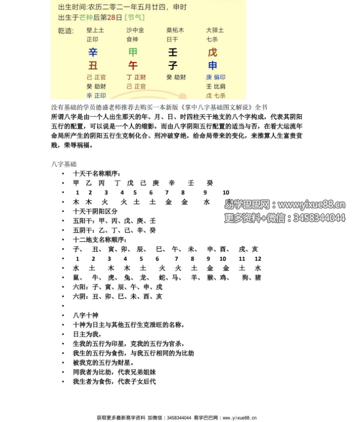 夏光明弟子 德盛《八字中伏吟和反吟对命运的影响的十大核心命脉》文档
