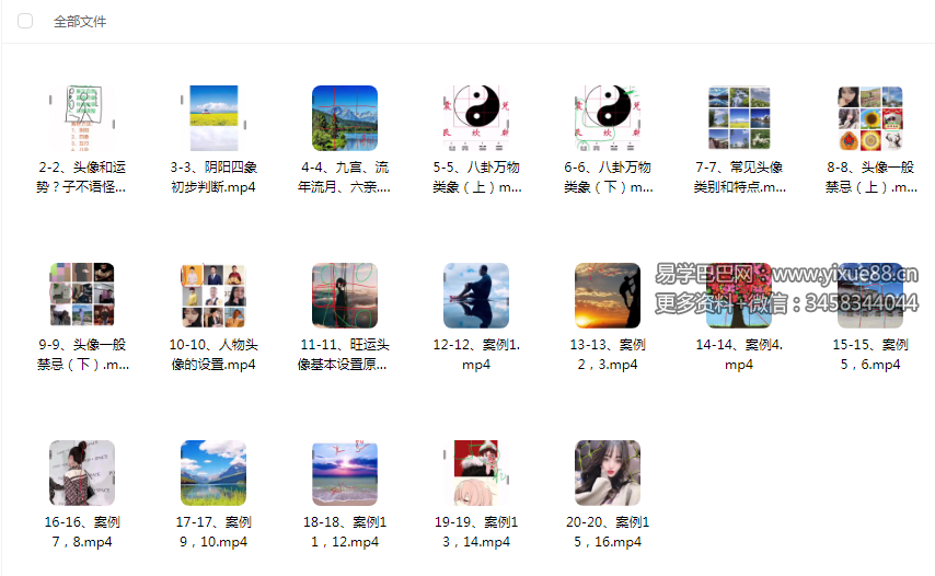 了凡学易 头像解析视频课19集